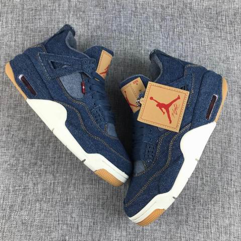 (image for) AIR JORDAN 4 Retro Levi's Denim AO2571-401 Men's Shoes-40